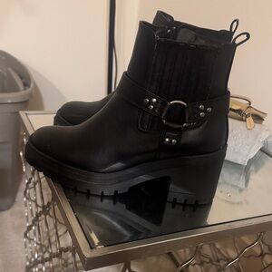 Sincerely Jules Black Heeled Boots